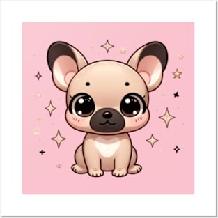 Bulldog French Kawaii Posters and Art